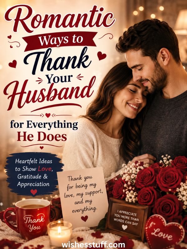 150 Husband Appreciation Messages That Will Make Him Feel Loved & Special (2026) romantic ways to thank your husband for everything he does