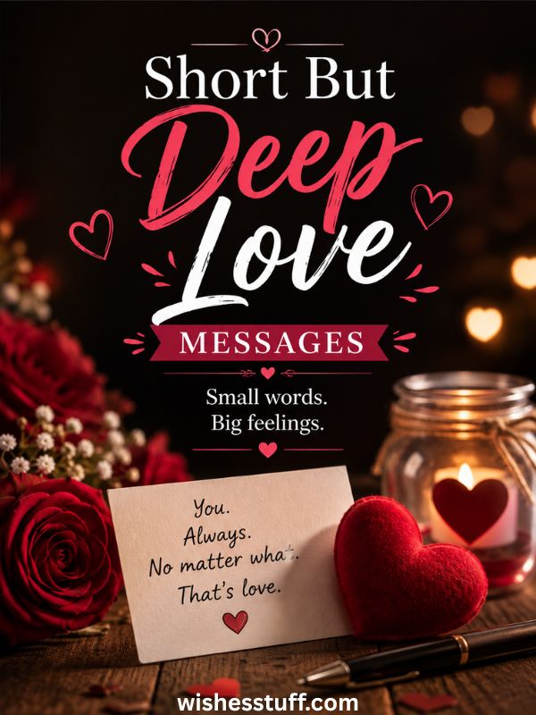 200 Deep Love Messages for Her — Say 'I Love You' Without Saying It short but deep love messages