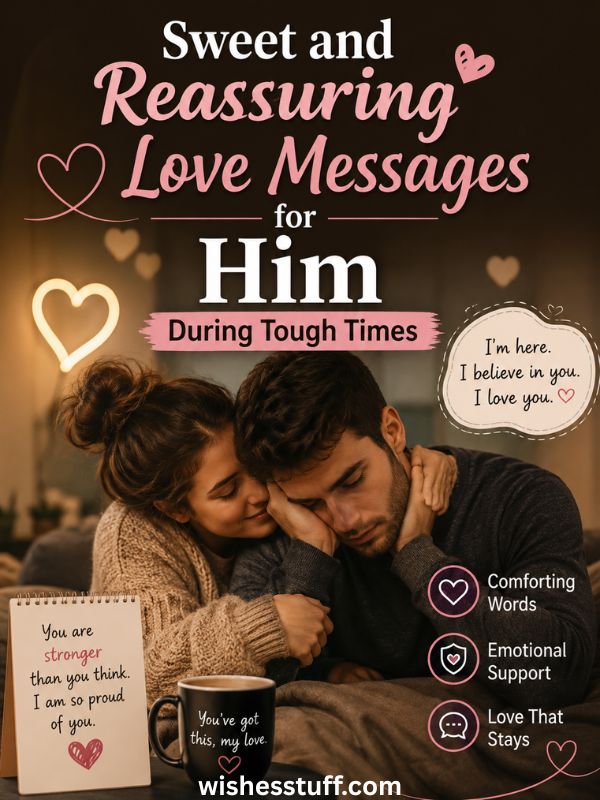 300 Deep Love Messages for Him That Truly Touch the Heart sweet and reassuring love messages for him during tough times