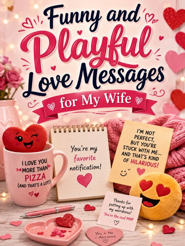 250+ Heartfelt Love Messages for My Wife That Melt Her Heart Funny and Playful Love Messages for My Wife