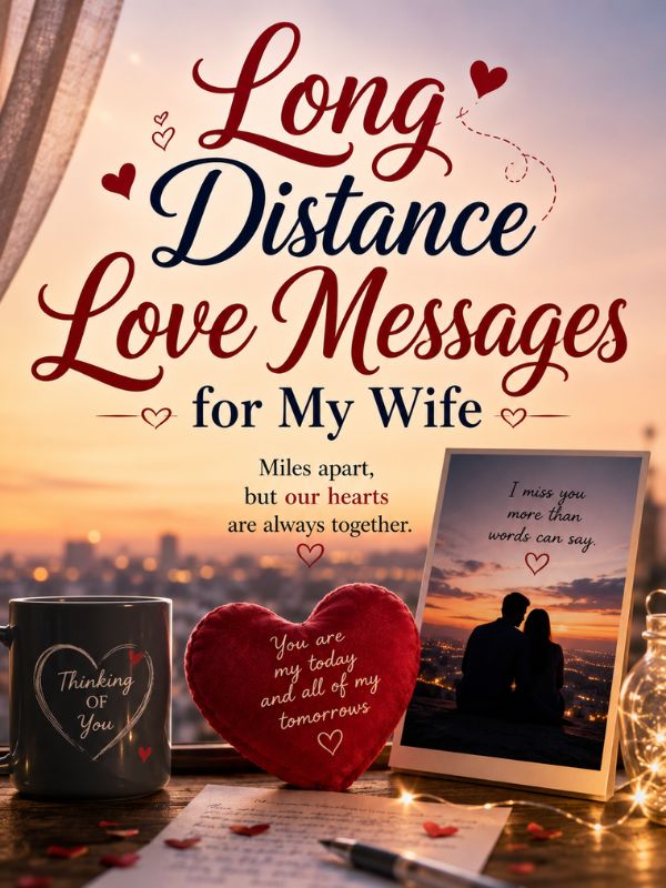 250+ Heartfelt Love Messages for My Wife That Melt Her Heart Long Distance Love Messages for My Wife