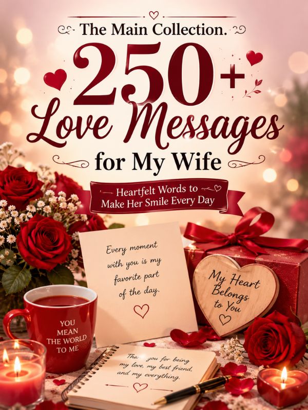 250+ Heartfelt Love Messages for My Wife That Melt Her Heart The Main Collection: 250+ Love Messages for My Wife