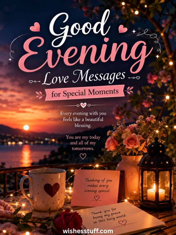 150+ Irresistible Good Evening Messages to Melt Her Heart Good Evening Love Messages for Special Moments