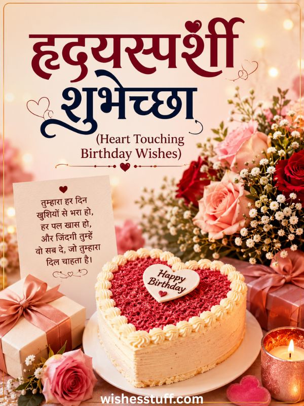 हृदयस्पर्शी शुभेच्छा (heart touching birthday wishes)