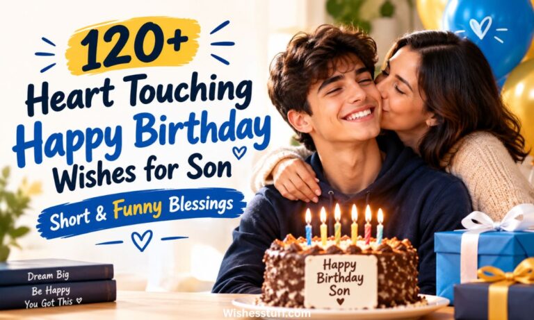 120+ heart touching happy birthday wishes for son short & funny blessings