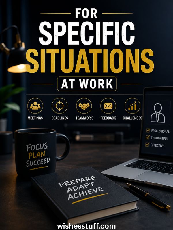 for specific situations at work