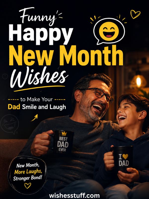 110+ Happy New Month Messages for Dad: Heartfelt, Funny & Inspiring Wishes funny happy new month wishes to make your dad smile and laugh