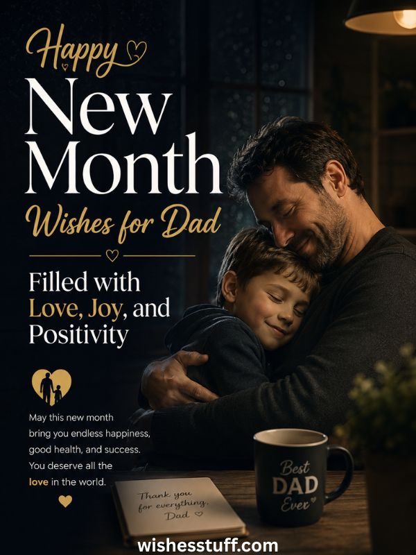 110+ Happy New Month Messages for Dad: Heartfelt, Funny & Inspiring Wishes happy new month wishes for dad filled with love, joy, and positivity