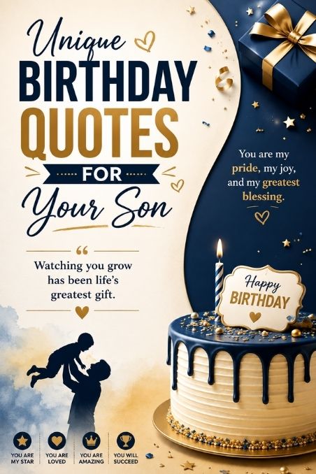 unique birthday quotes for your son