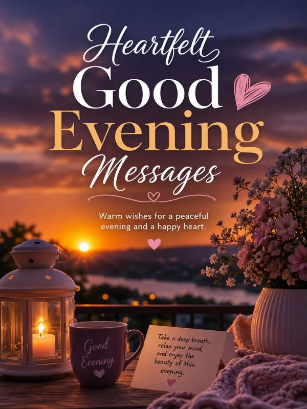 180+ Good Evening Love Messages, Sweet Wishes & Quotes Heartfelt Good Evening Messages