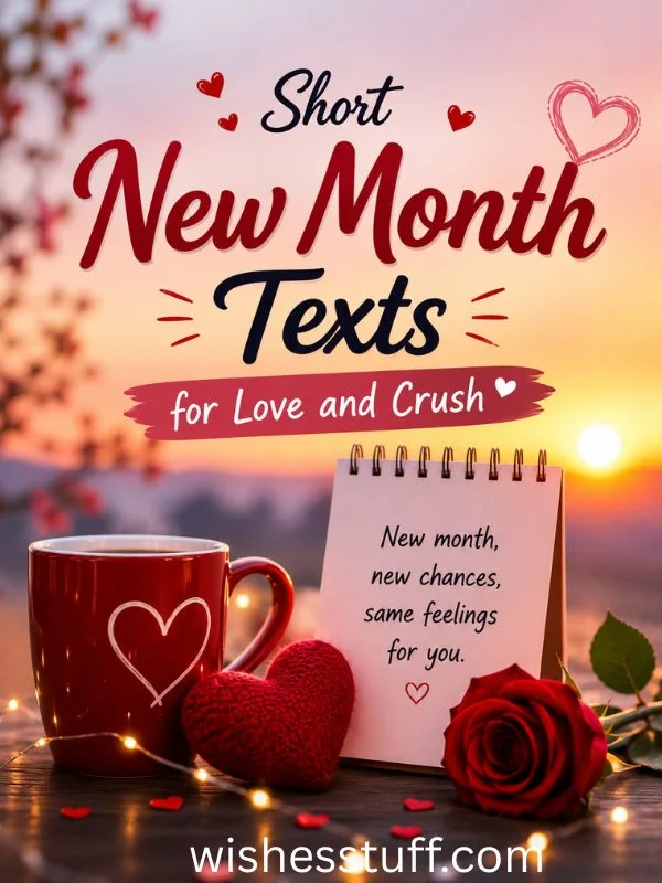 120+ Best New Month Wishes to My Love (Cute & Romantic Texts) Short New Month Texts for Love and Crush