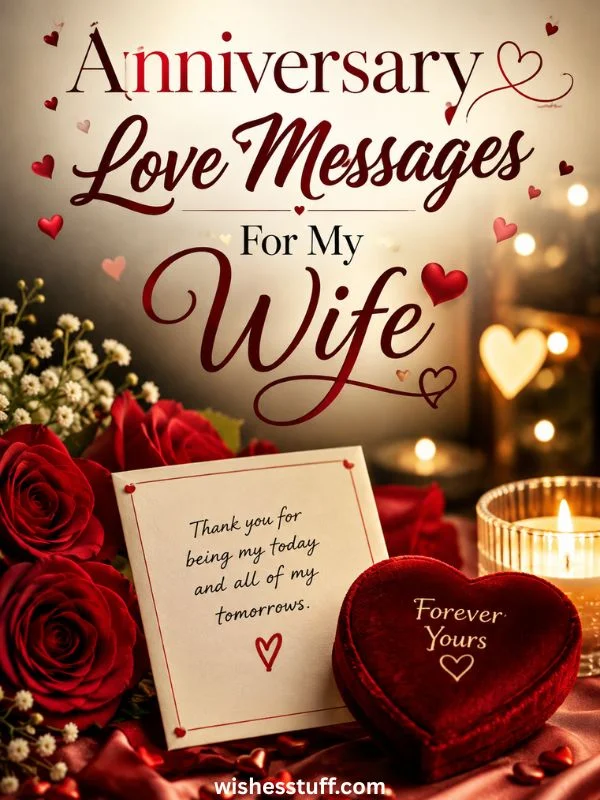 "180+ Best Love and Trust Messages for Wife – Sweet & Romantic Quotes" anniversary love messages for my wife