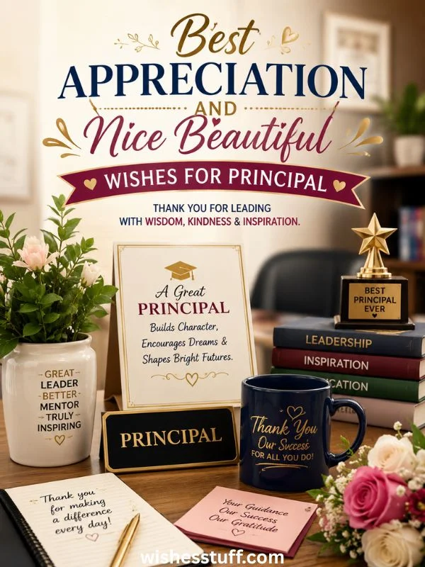 130+ Best Wishes for Principal – Appreciation, Thank You & Farewell Messages Appreciation Words For Principals From Students, Teachers, And Parents
