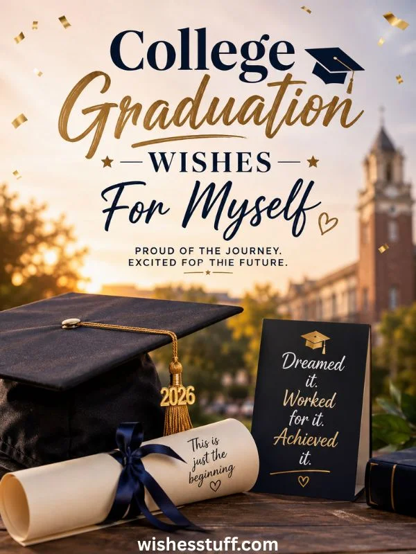 220+ Inspirational Graduation Wishes for Myself to Celebrate Every Achievement College Graduation Wishes For Myself